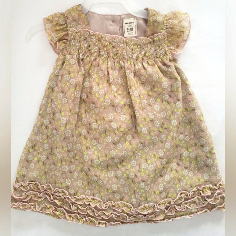 Old Navy Dress with Diaper Pants, Size 6-12 Months